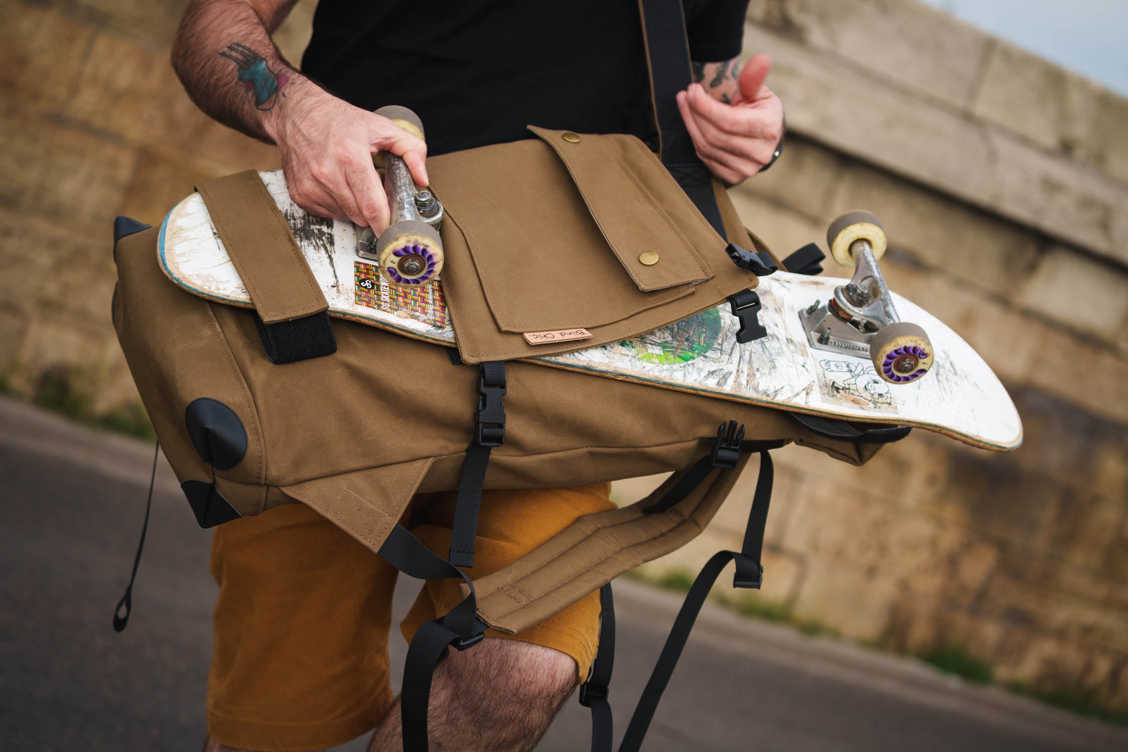Blind Chic. waxed backpacks